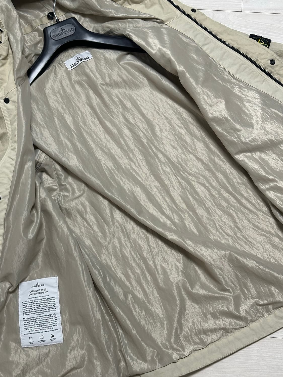스톤아일랜드 크링클랩스 안티드롭 자켓 25ss XL(105-110) 상품이미지4