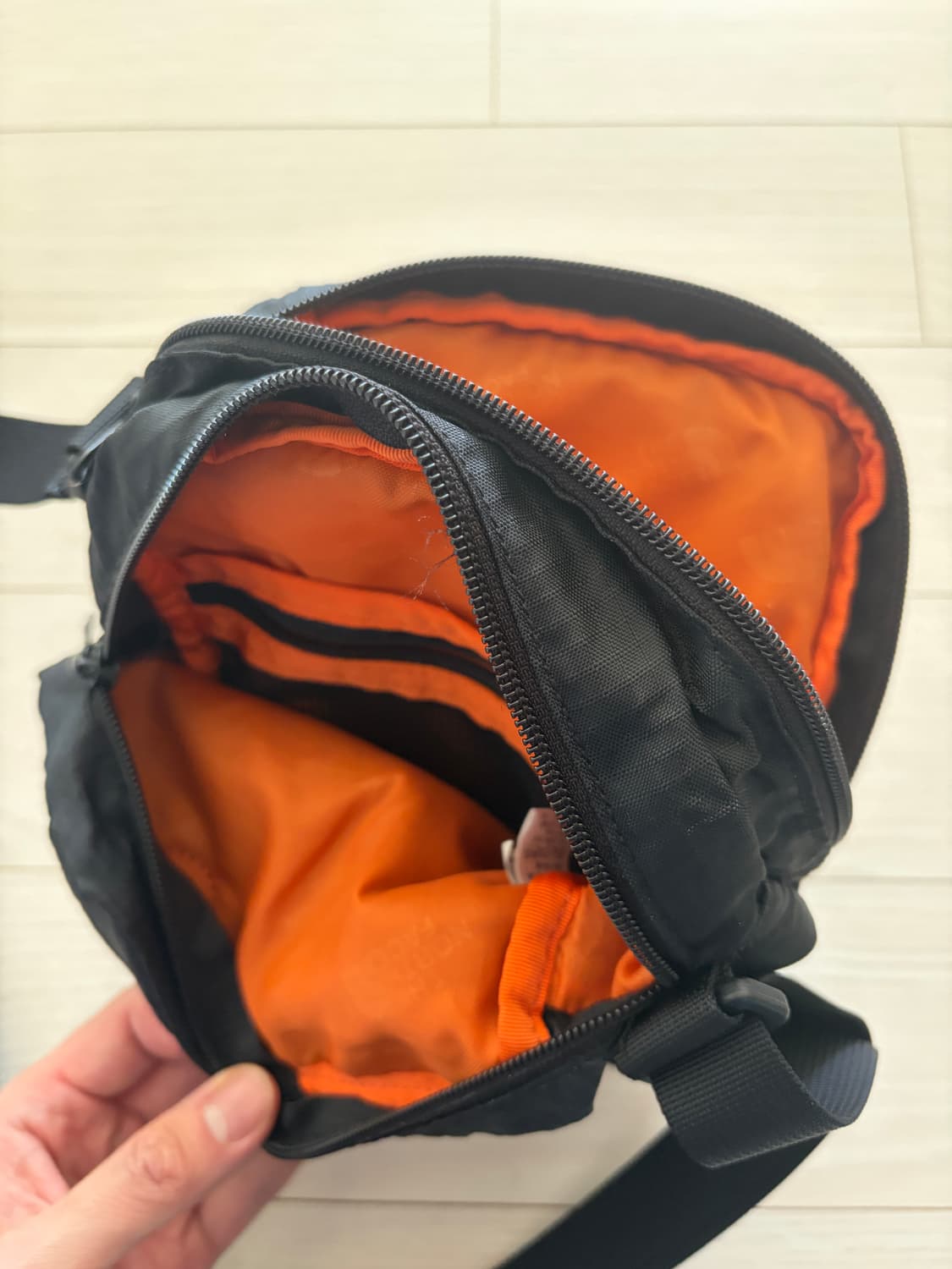 00s Y2K TNF 노스페이스 블랙 포터블 크로스백  상품이미지5