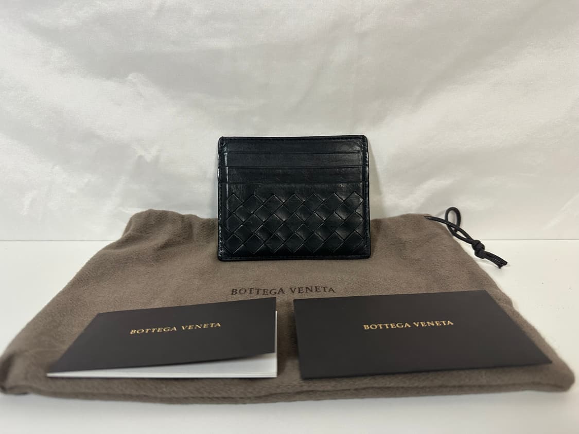 보테가베네타 인트레치아토 카드지갑 블랙 (OS) 상품이미지1