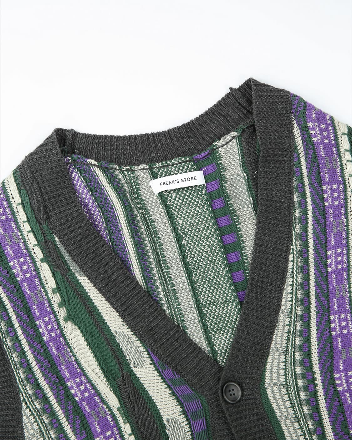 FREAK'S STORE Jacquard Stripe Knit Vest 상품이미지3