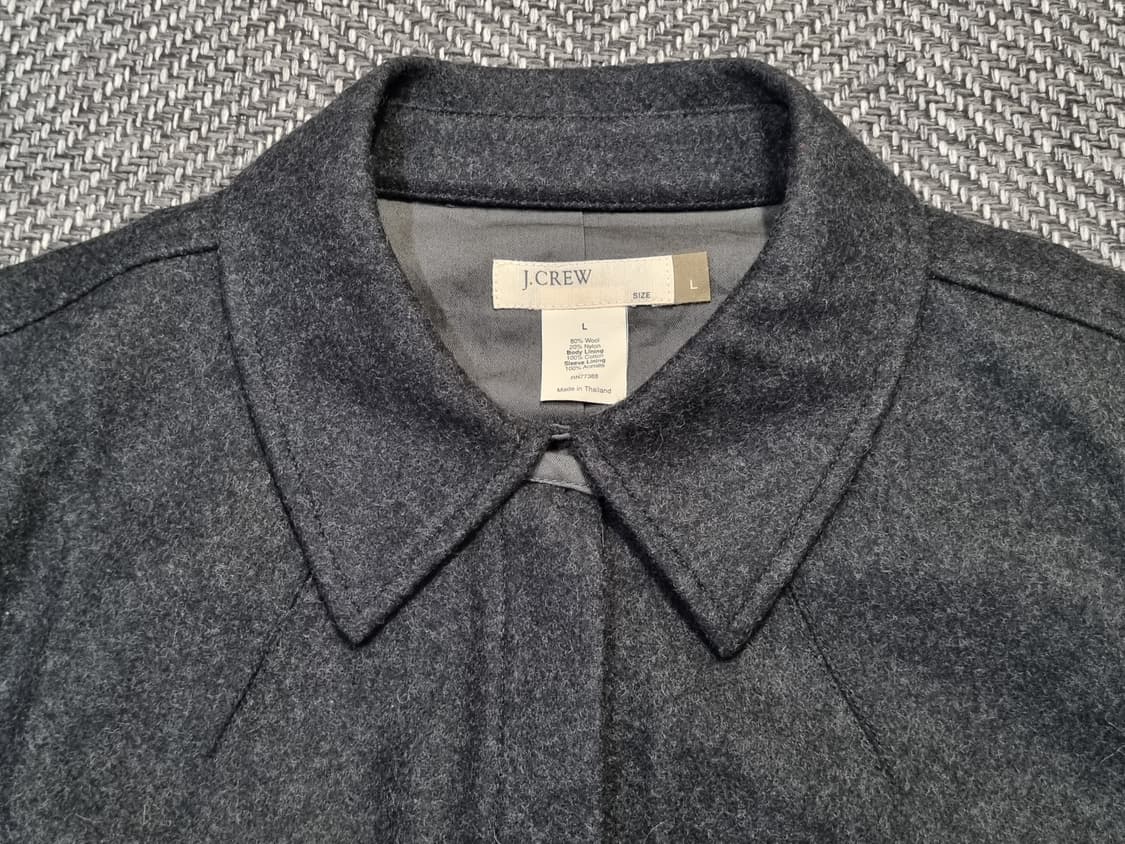J.CREW — 차콜 울 오버셔츠 자켓 상품이미지2