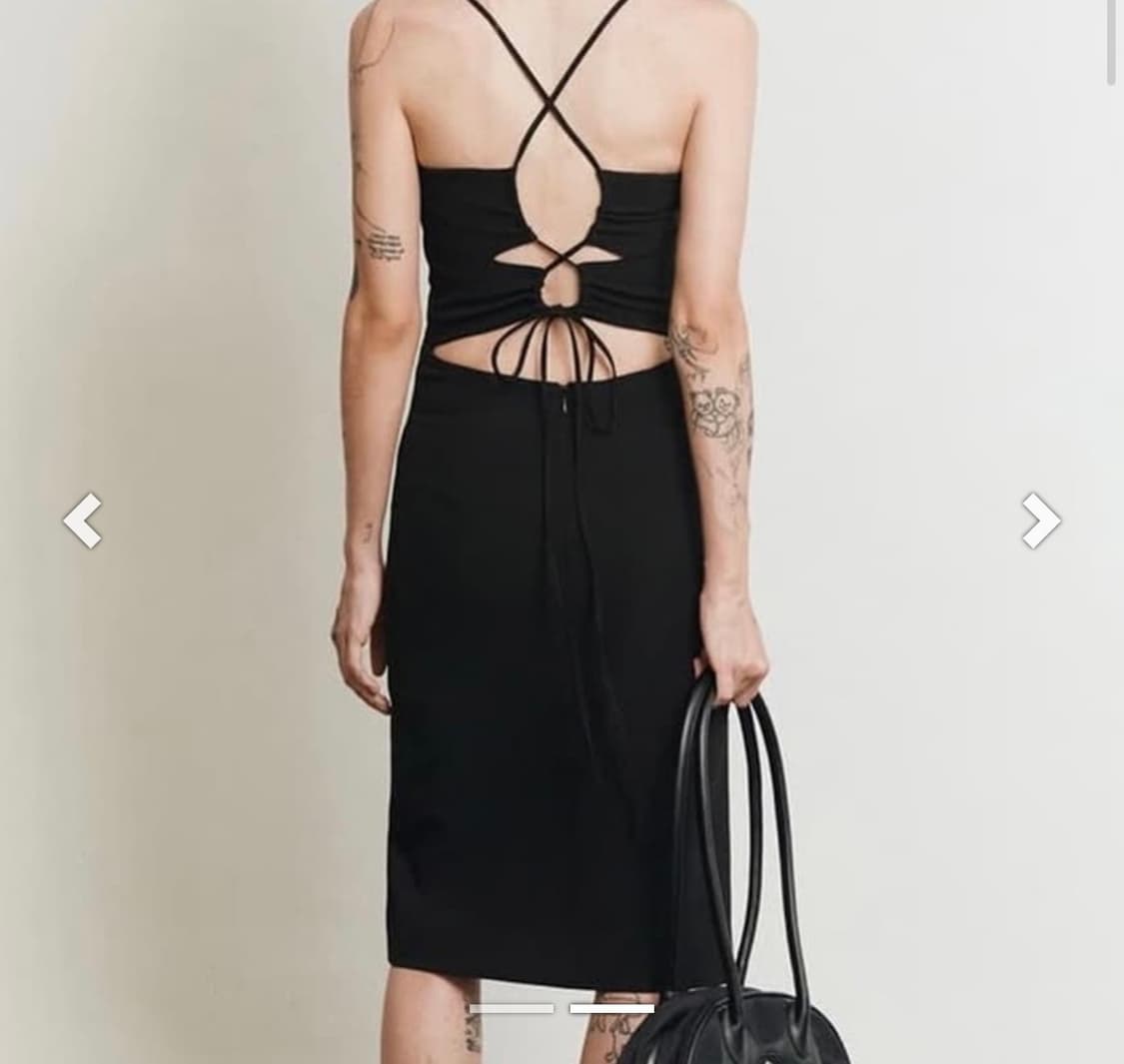 미스치프 블랙 뷔스티에 원피스 MSCHF 상품이미지5