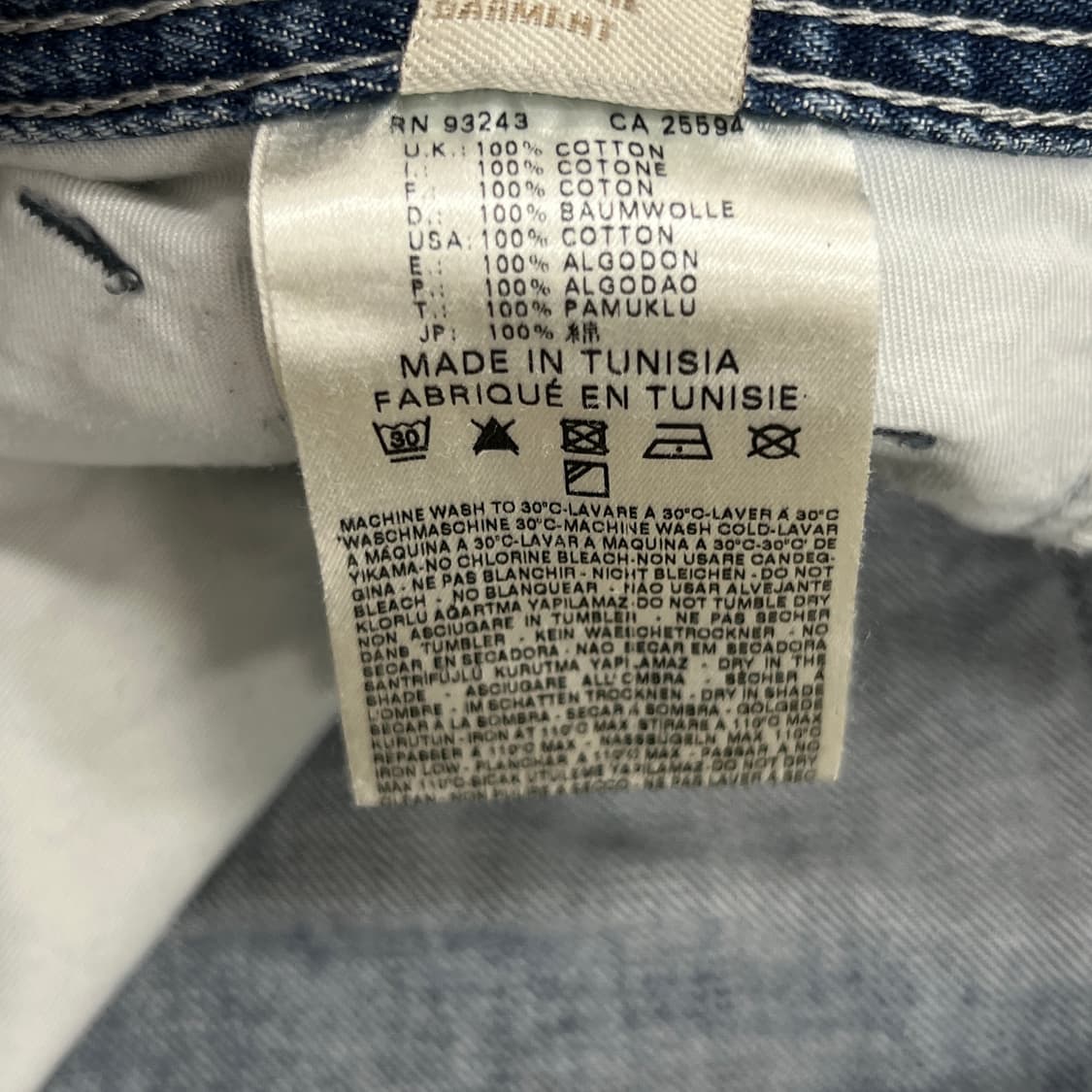 Diesel 디젤 MENNIT 워시드 디스트로이드 데님 팬츠 30 상품이미지10