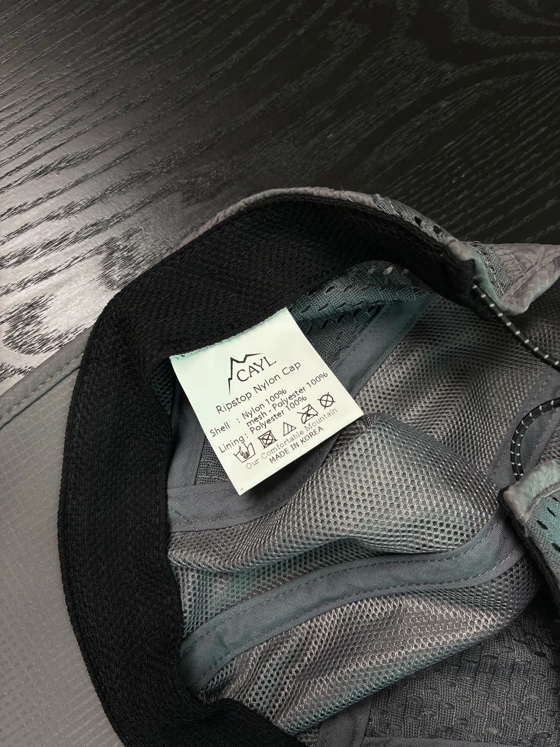 Cayl 케일 립스탑 나일론 캡 (29cm 한정) 빈티지그레이컬러 상품이미지5
