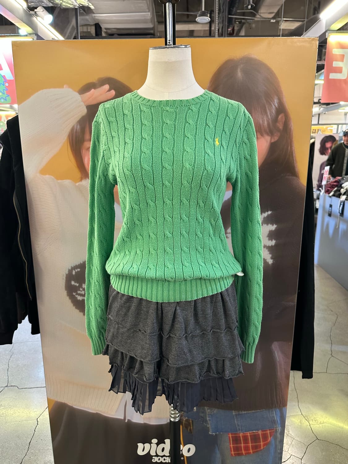 POLO 폴로 그린 케이블니트💯 상품이미지2