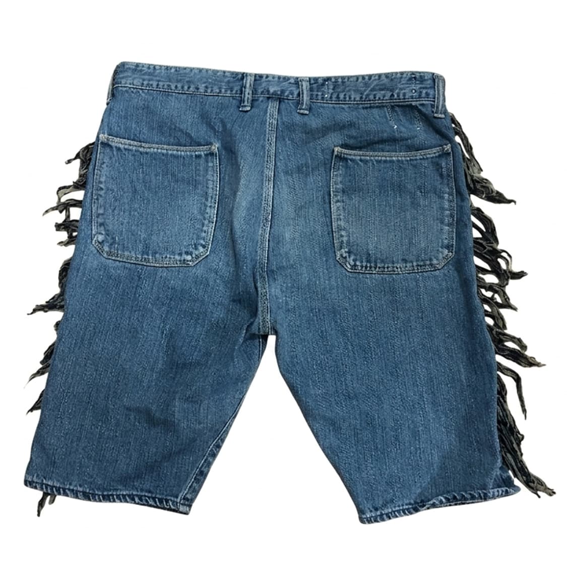 캐피탈 나바호 비즈 프린지 하프 데님팬츠 XL 상품이미지2