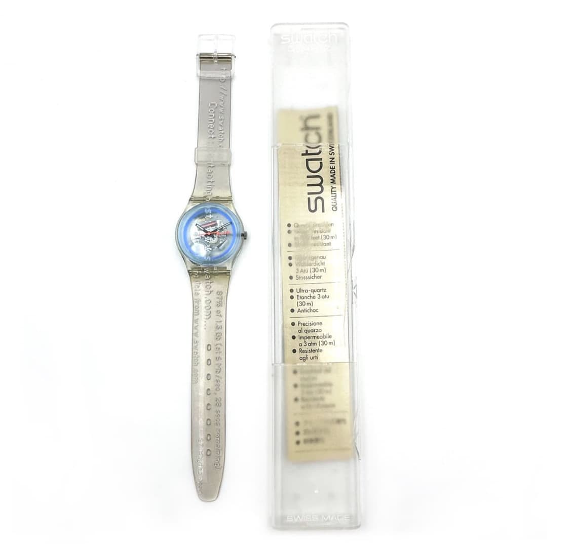 00s 스와치 사이버 커맨더 클리어 시계 상품이미지4