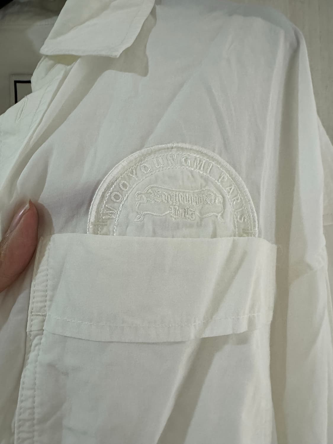 우영미 화이트 셔츠 36 사이즈 상품이미지3