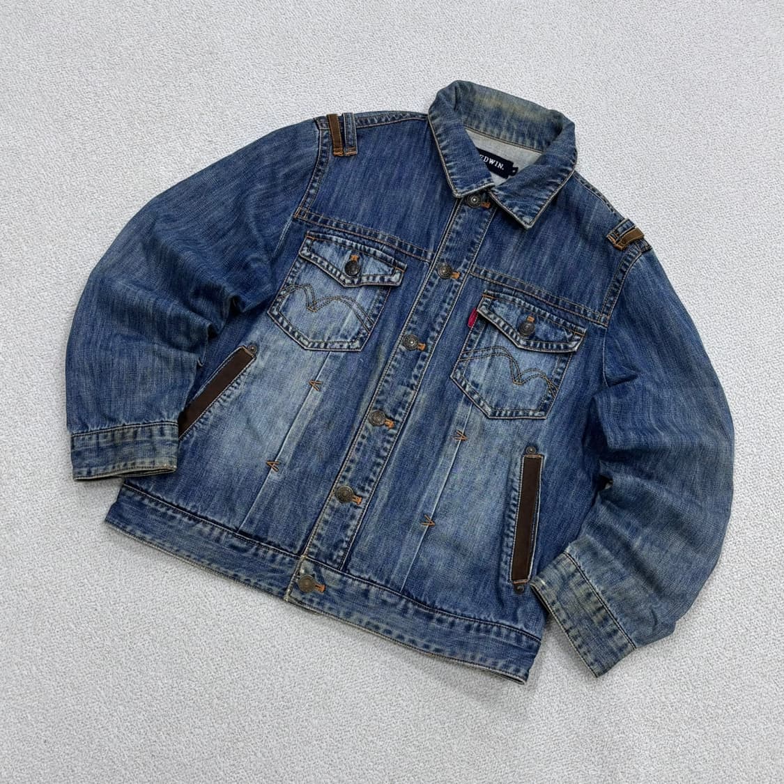 95 에드윈 포켓 웨스턴 데님 자켓 0427E 상품이미지1