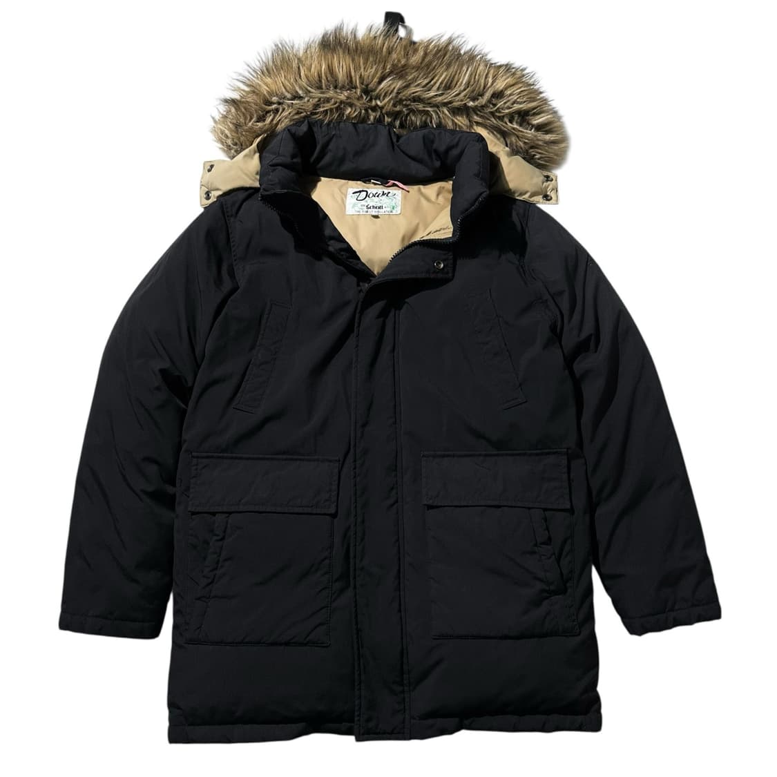 쇼트 덕다운 패딩 파카 블랙 상품이미지2