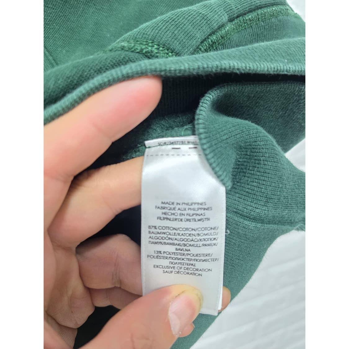 폴로 랄프로렌 그린 후드티 L 상품이미지3