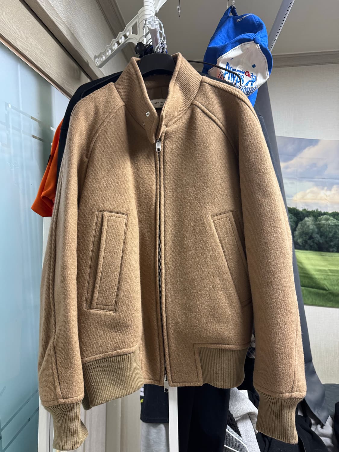 [M] 애프터프레이 리가즈 해링턴 블루종 모카 상품이미지2