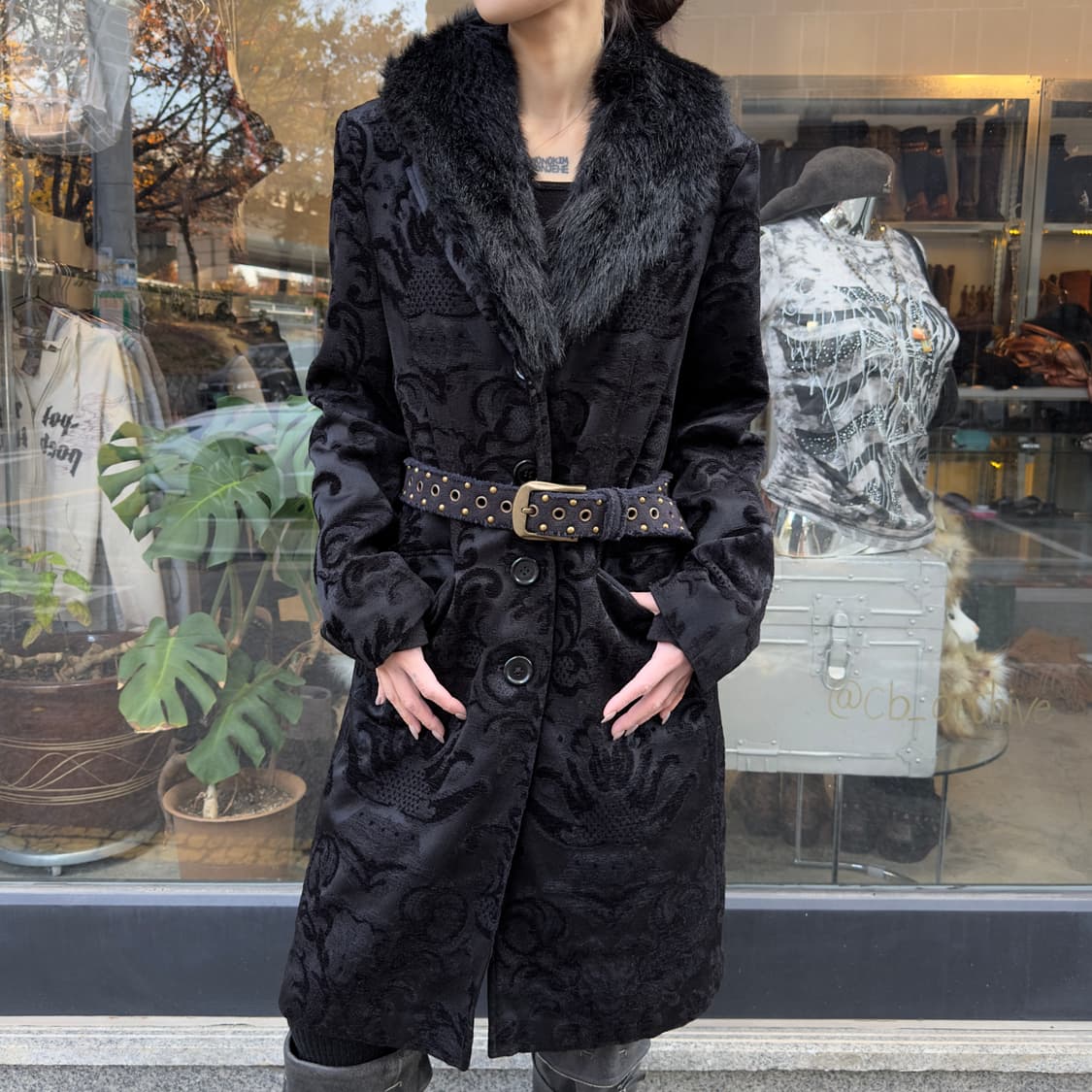 00s 조지 바로크 페이크 퍼 코트 상품이미지6