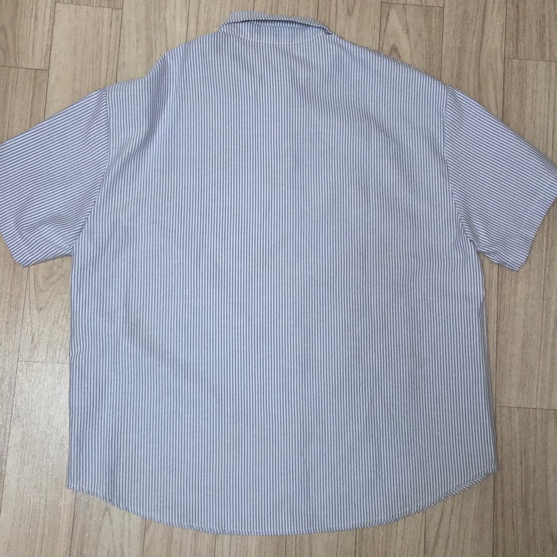 바온 스트라이프 오버핏 반팔 셔츠 상품이미지2