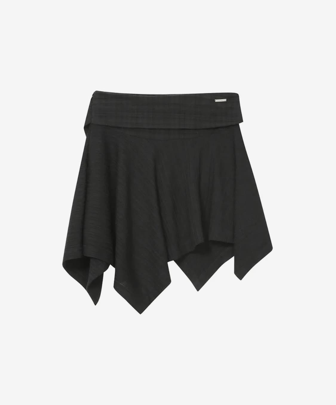 미세키서울 Unbalanced flow mini skirt BLACK 상품이미지3