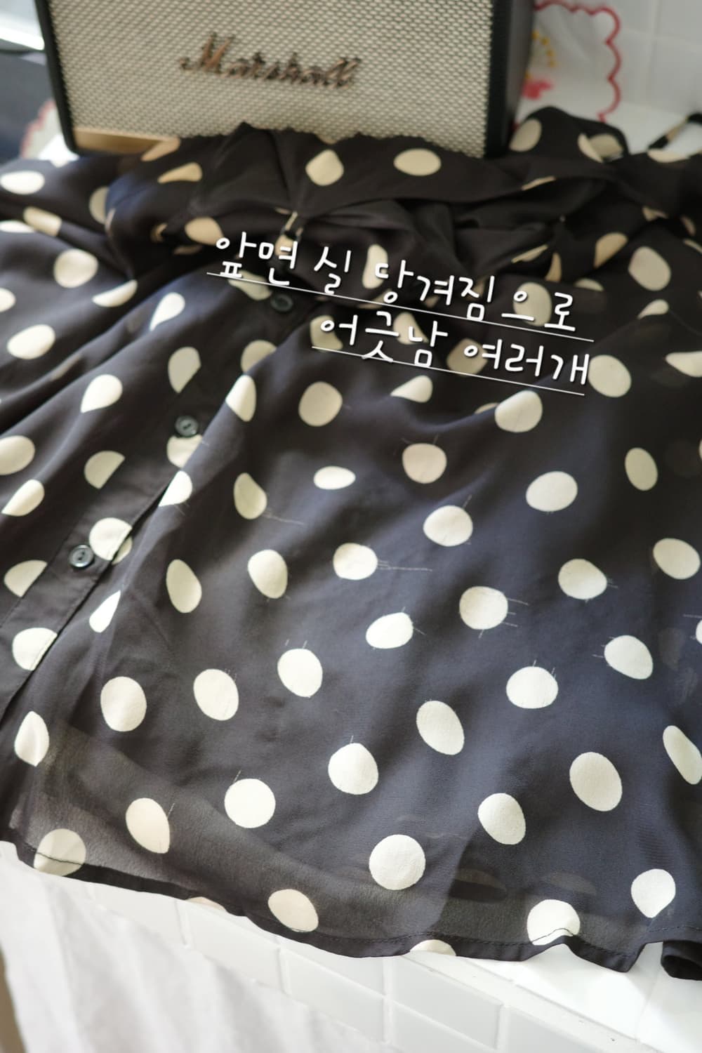 heres
• 블랙  도트  끈원피스 상품이미지10