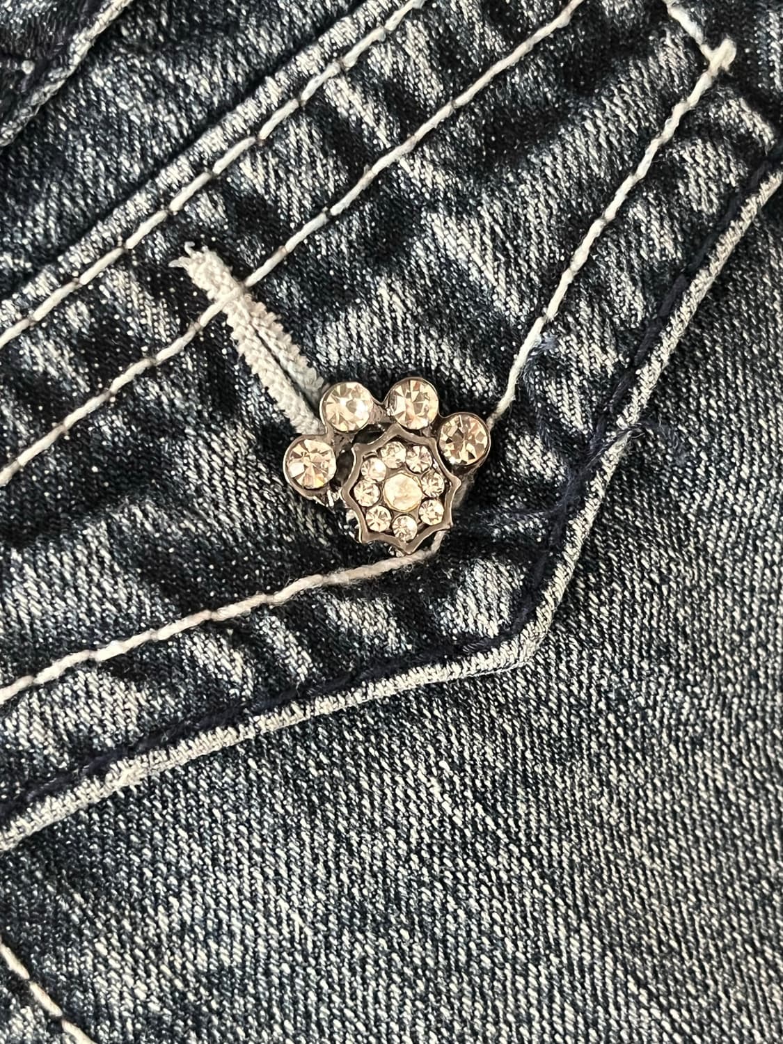 THEORIA 큐빅 데님 미니스커트 상품이미지4