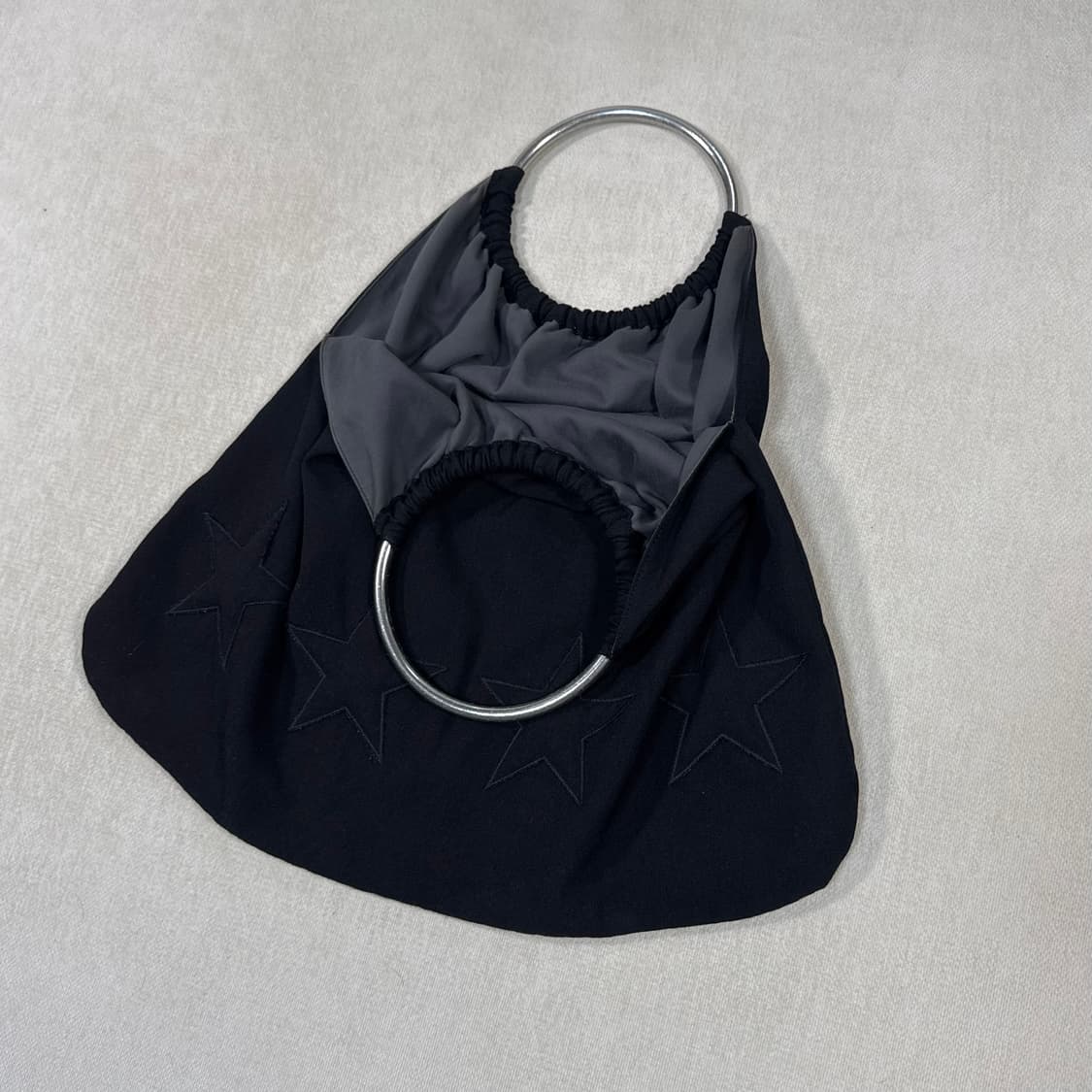 Star Patchwork Black Tote bag 상품이미지3