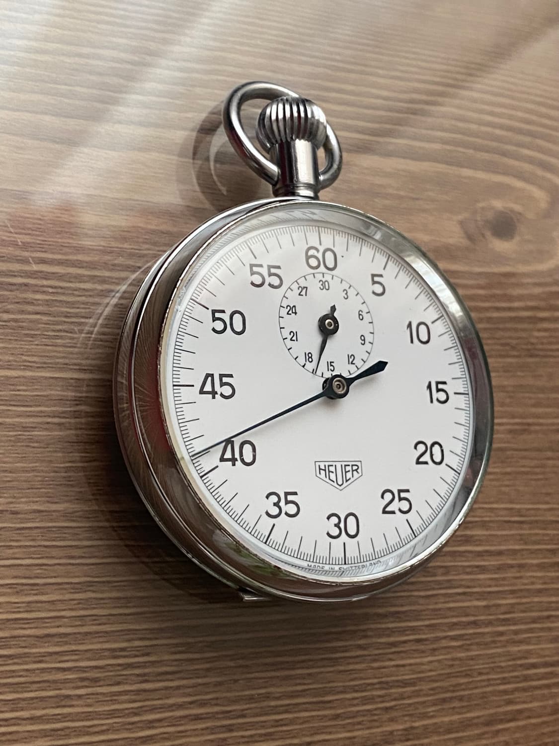호이어(Heuer) 수동식 스톱워치 회중시계 빈티지시계 판매합니다. 상품이미지3