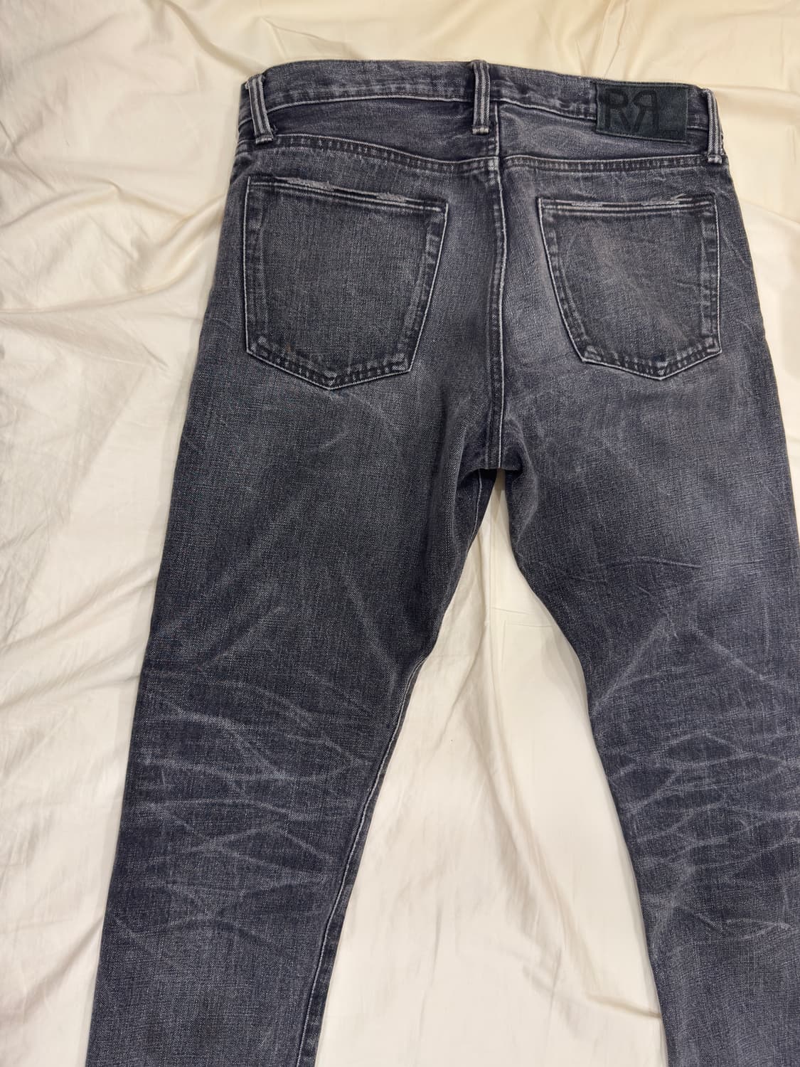 RRL 블랙 워시 데님 슬림네로우 32/32 팝니다. 상품이미지4