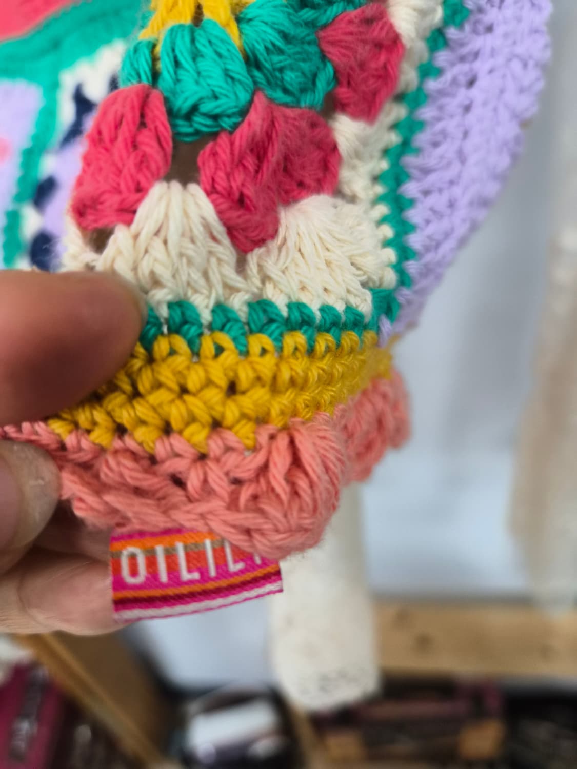 오일릴리 핸드  크로셰 니트 베스트 상품이미지5