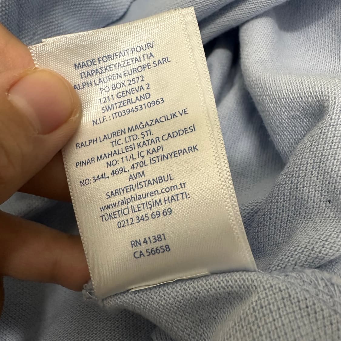 POLO 폴로 랄프로렌 카라티 반팔티셔츠 하늘색 L 상품이미지9