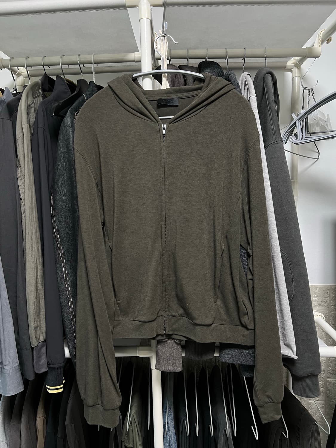 [2] 머듈 라운지 후드집업 올리브 상품이미지1