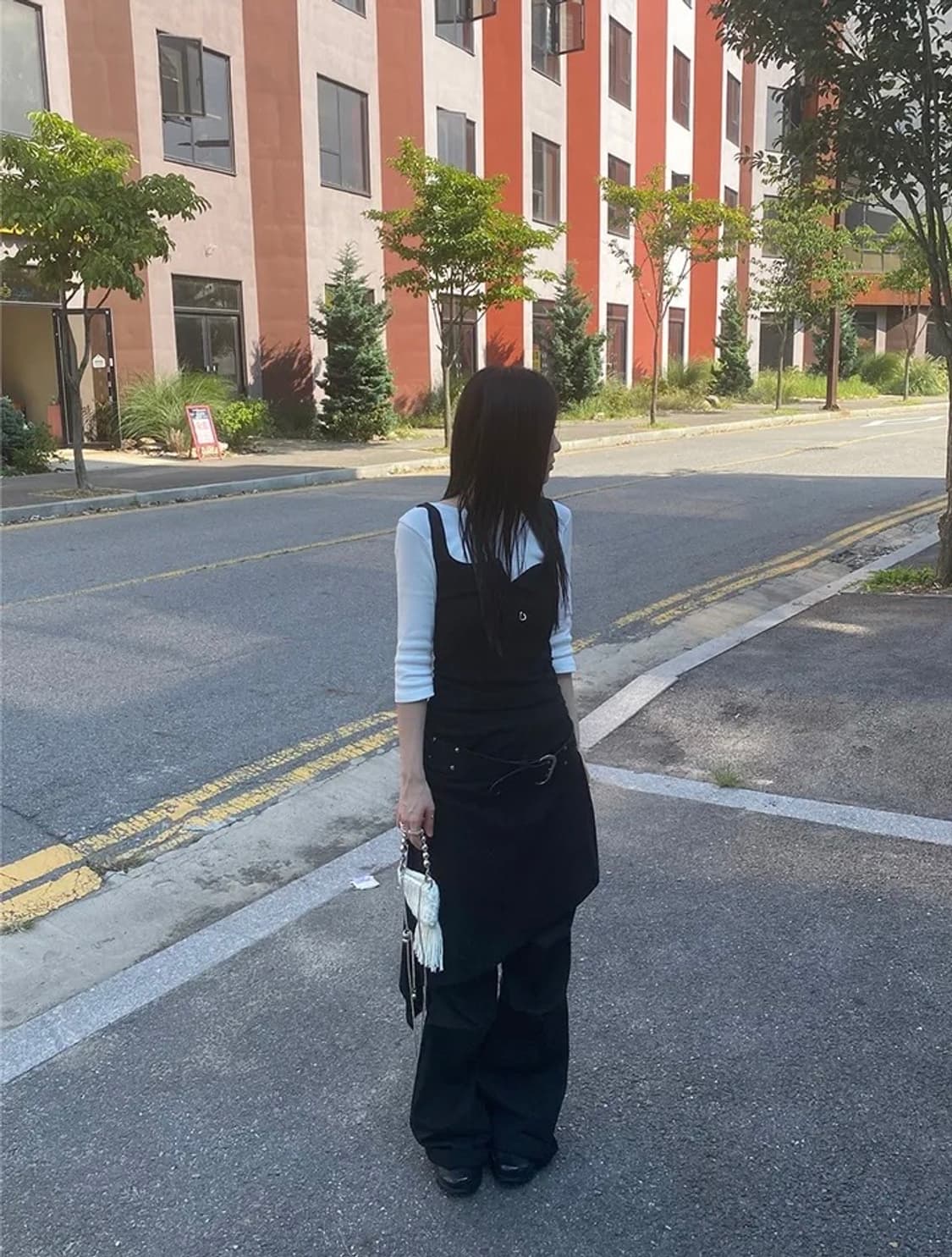 새상품) 더니로 언발 셔링 원피스 상품이미지7