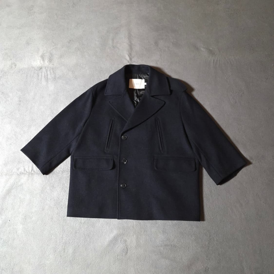 키뮤어 여성 오버 피코트 M 네이비 상품이미지1