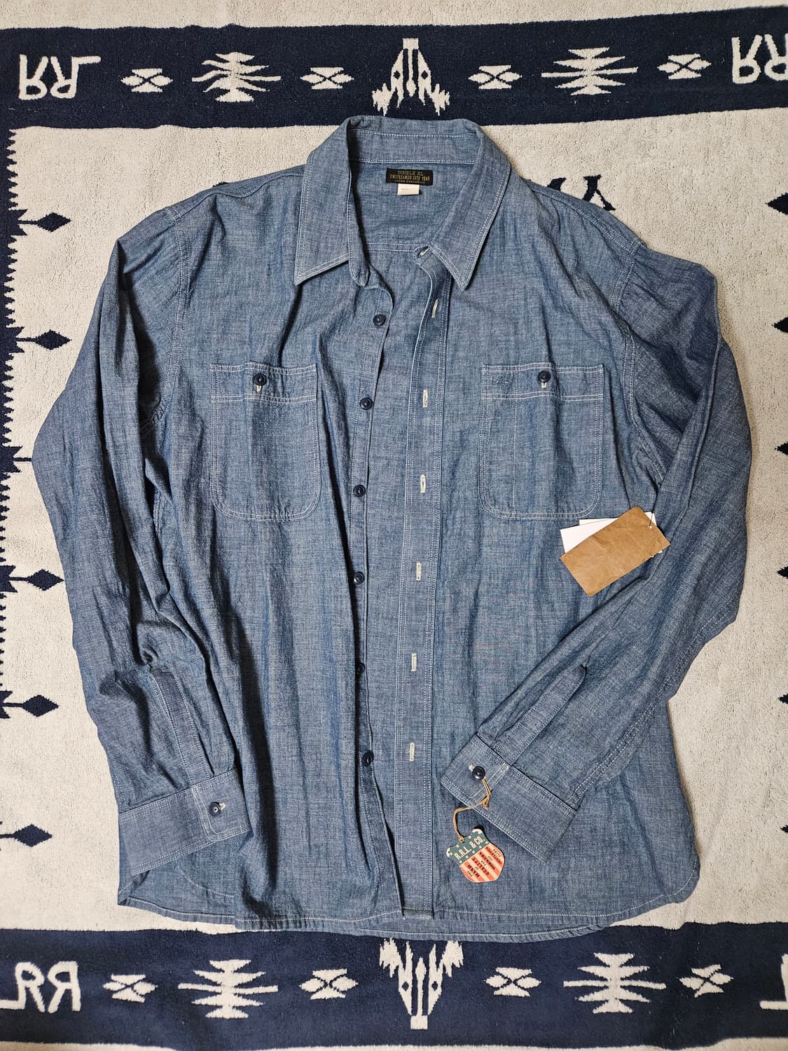 RRL 오모테산도 10주년 한정 샴브레이 셔츠 XL 상품이미지1