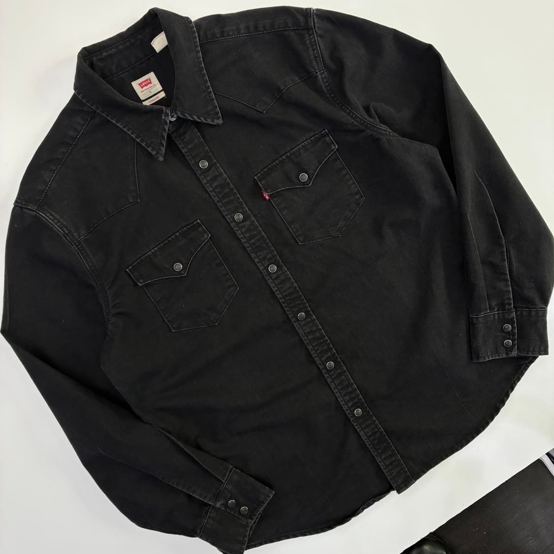 Levi's 리바이스 흑청데님 웨스턴 셔츠 상품이미지2
