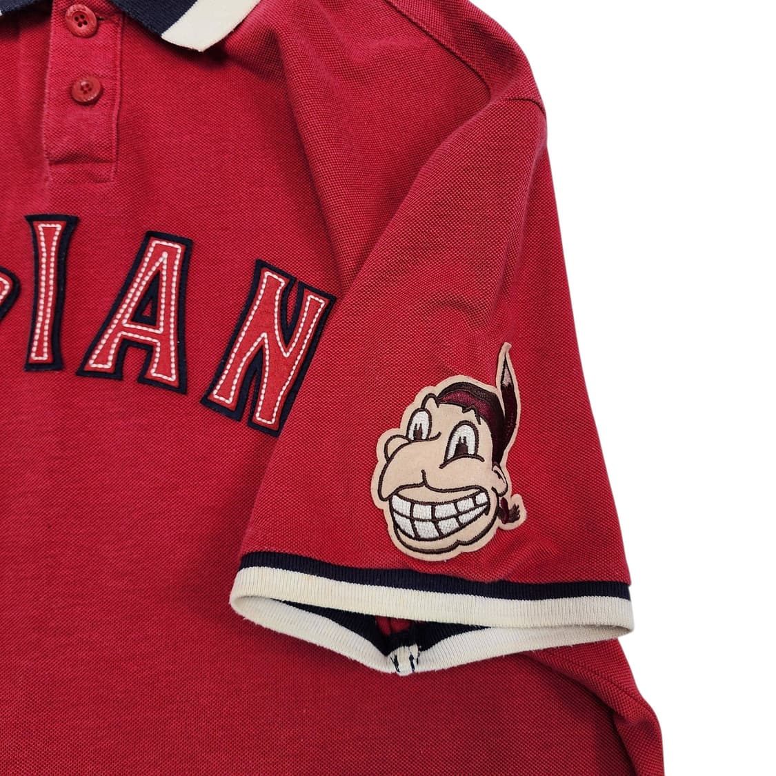 100 MLB INDIANS 피케 반팔 셔츠 상품이미지4