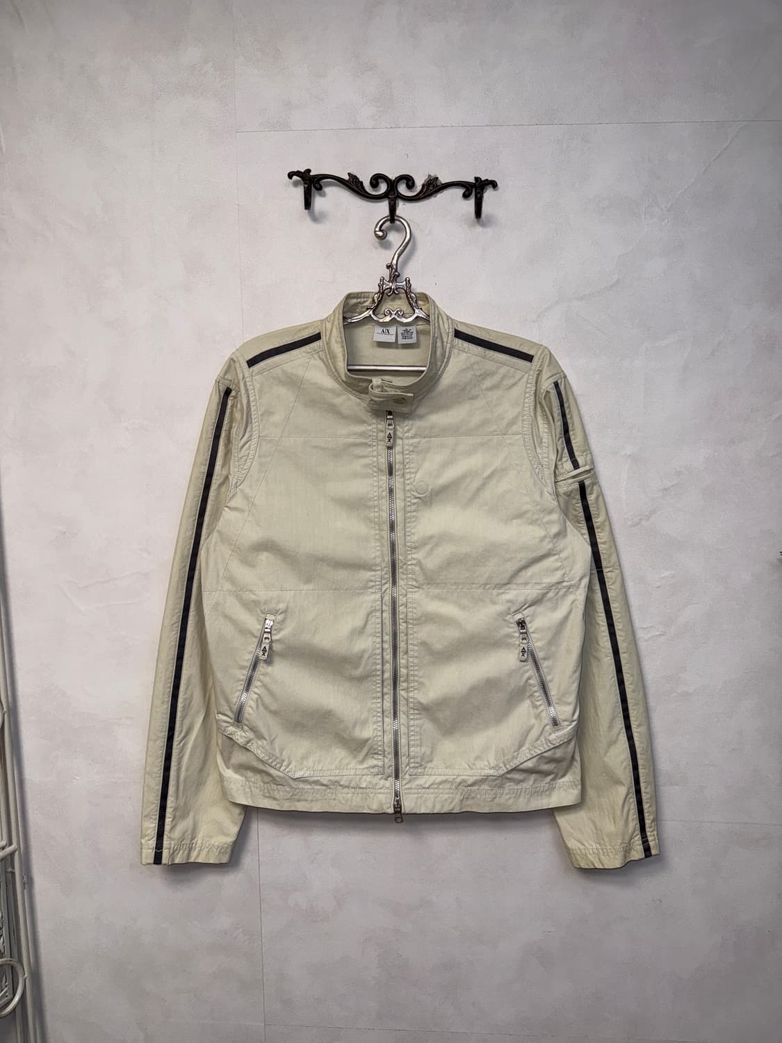 ARMANI EXCHANGE ivory two ways biker jk 상품이미지1