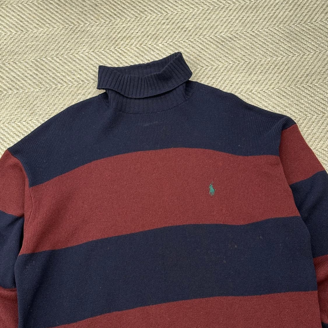 폴로랄프로렌 스트라이프 터틀넥 울니트 상품이미지3