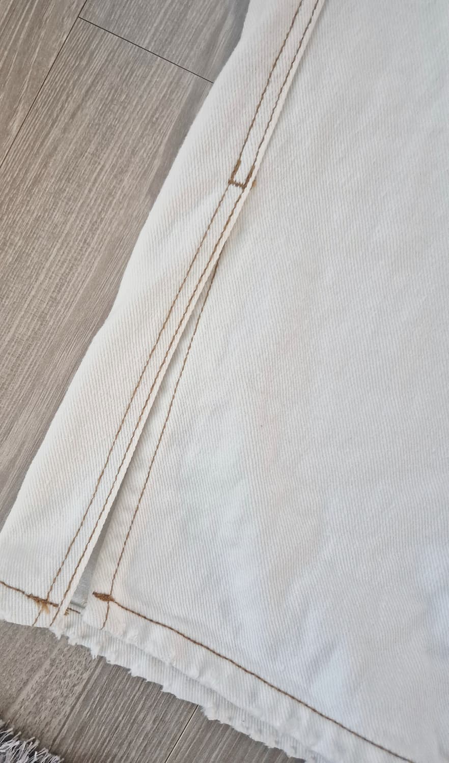 와이드부츠컷진 밝은아이보리진  상품이미지4