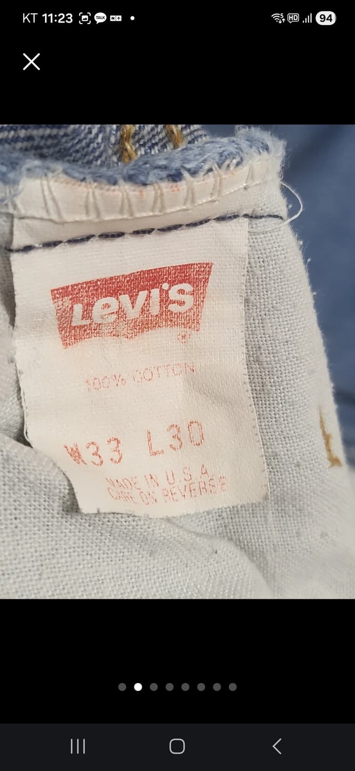 (92)리바이스517 오렌지탭 33x30  상품이미지8