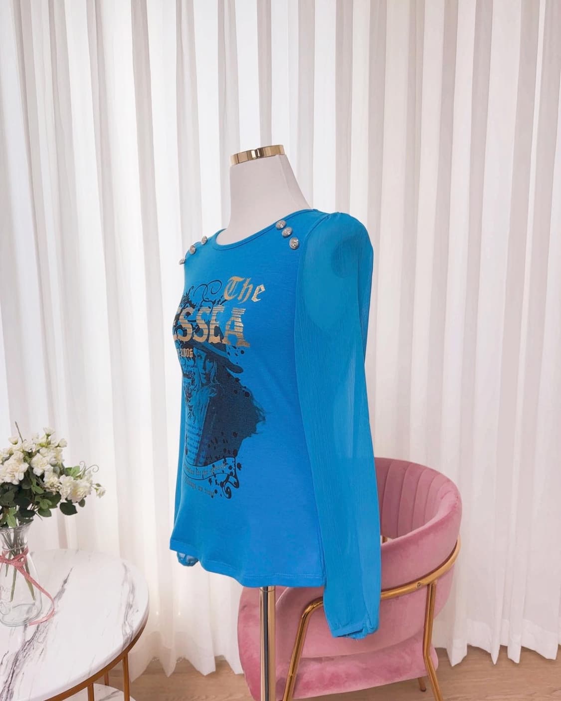 [택새상품] YESSEA 예쎄 프린팅 퍼프 블라우스 상품이미지8