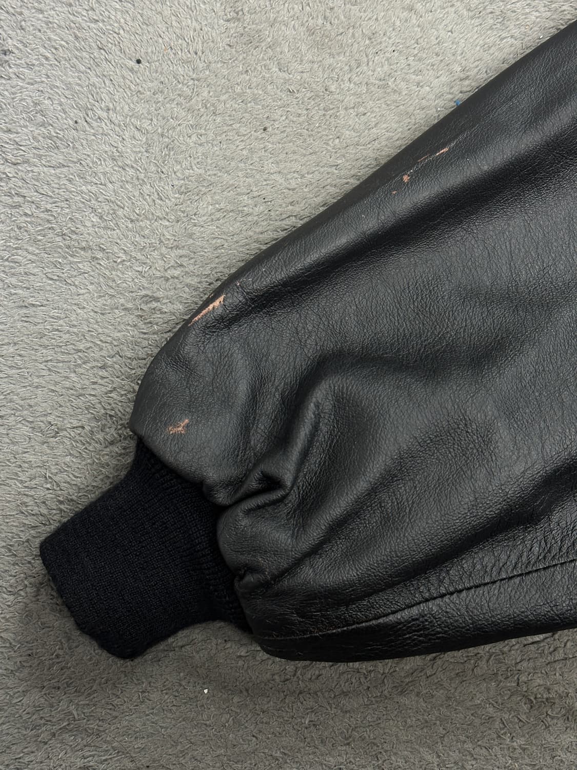 80s Italy Vera Pelle 봄버 자켓 XL 상품이미지7