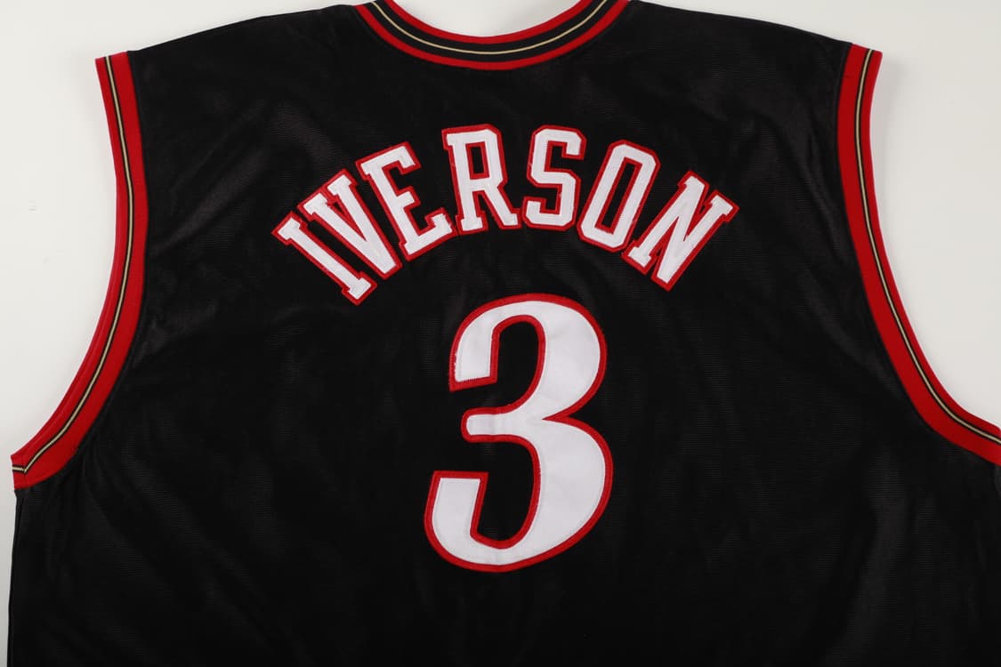 [XXL] 00's 챔피온 NBA 필라델피아 식서스 아이버슨 어센틱 져지 상품이미지8