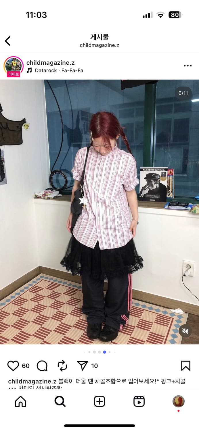 차일드매거진 버버리 핑크 차콜 코디세트 상품이미지3