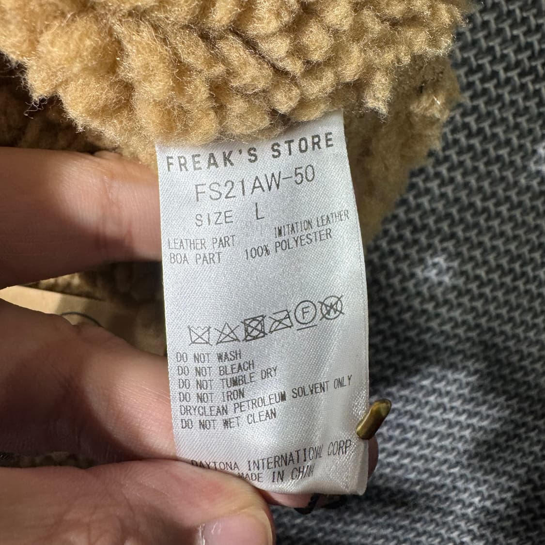 프릭스스토어 레더 무스탕 블랙 ( L/OLD-8236 ) 상품이미지6