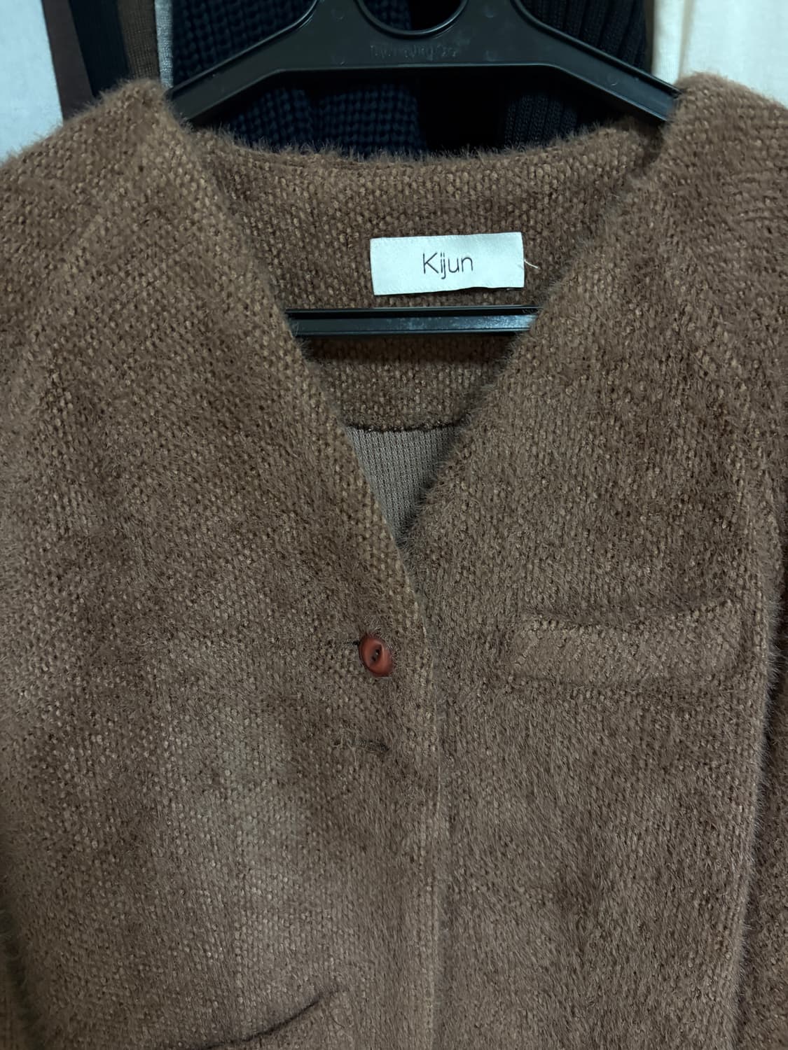 Kijun 기준 플러피 크롭 가디건 상품이미지2