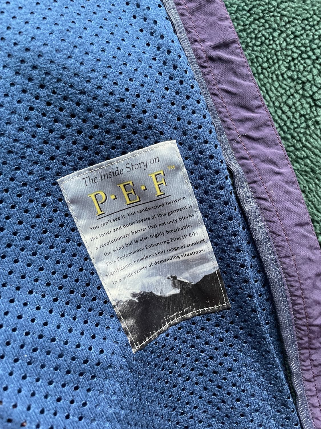 90s 파타고니아 딥파일 PEF 그린 퍼플 자켓 상품이미지8