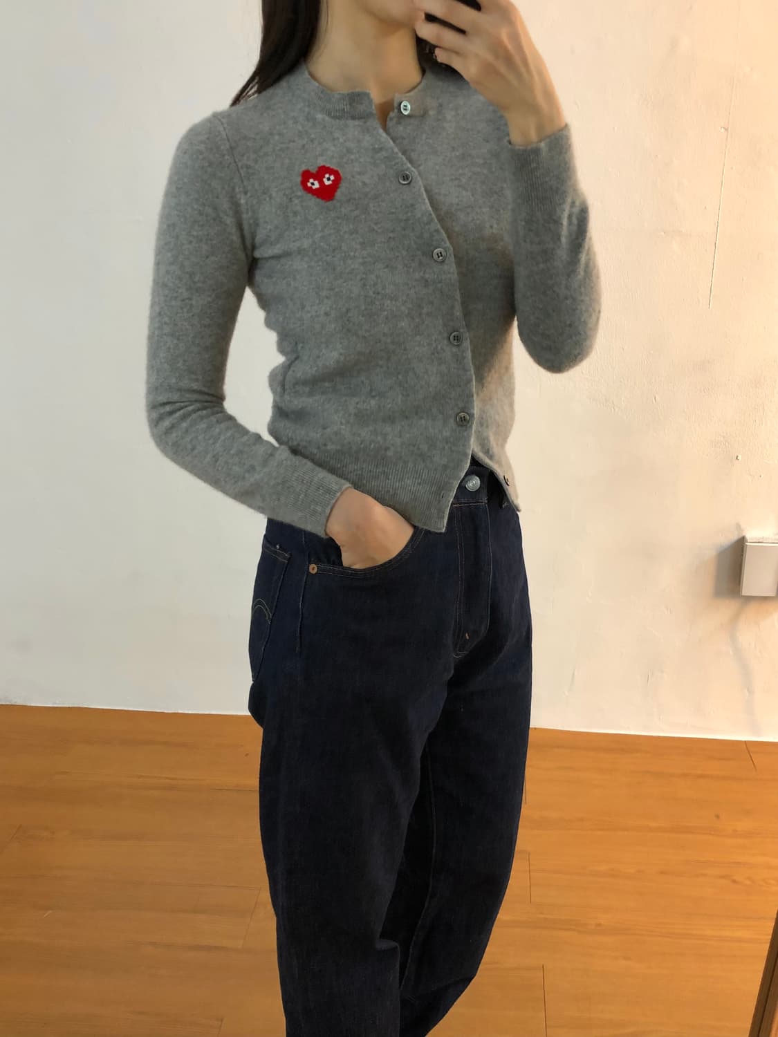 꼼데가르송 x 인베이더 가디건 상품이미지5