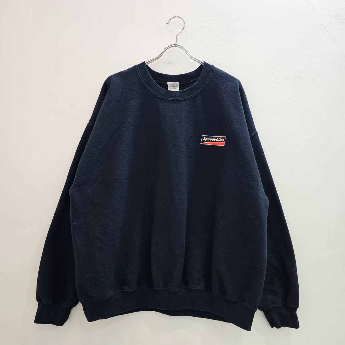 길단 블랙 맨투맨 기모 스웻셔츠 상품이미지1