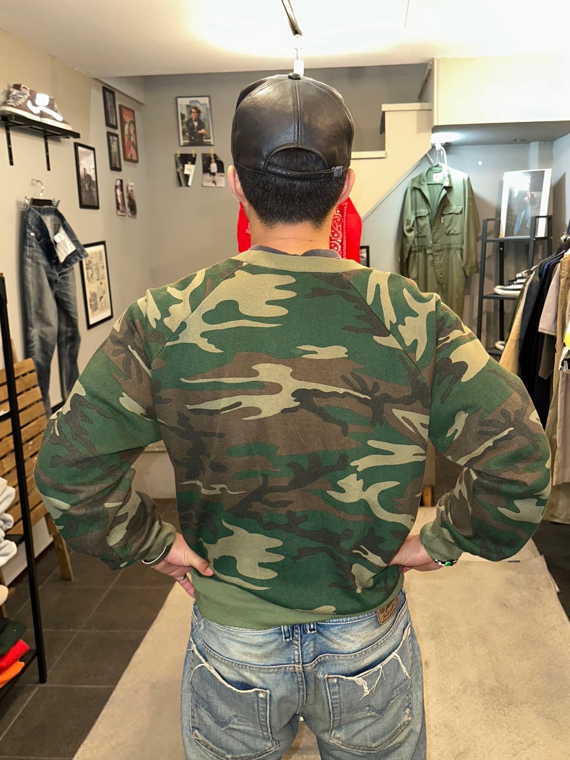 90’s American military camo sweatshirt 상품이미지3
