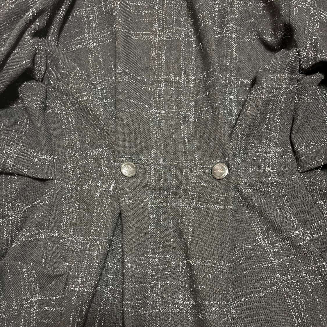 [서울 직거래] 비비안 웨스트우두 체크 코트 42사이즈 상품이미지8