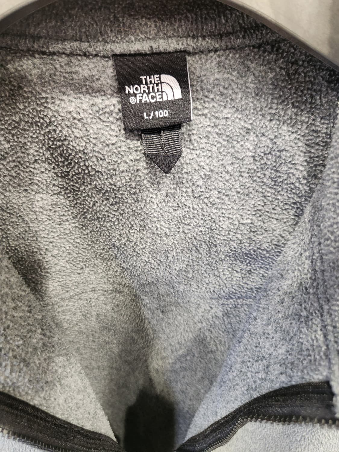 노스페이스 플리스 집업 자켓 그레이 L사이즈 상태좋음 상품이미지2