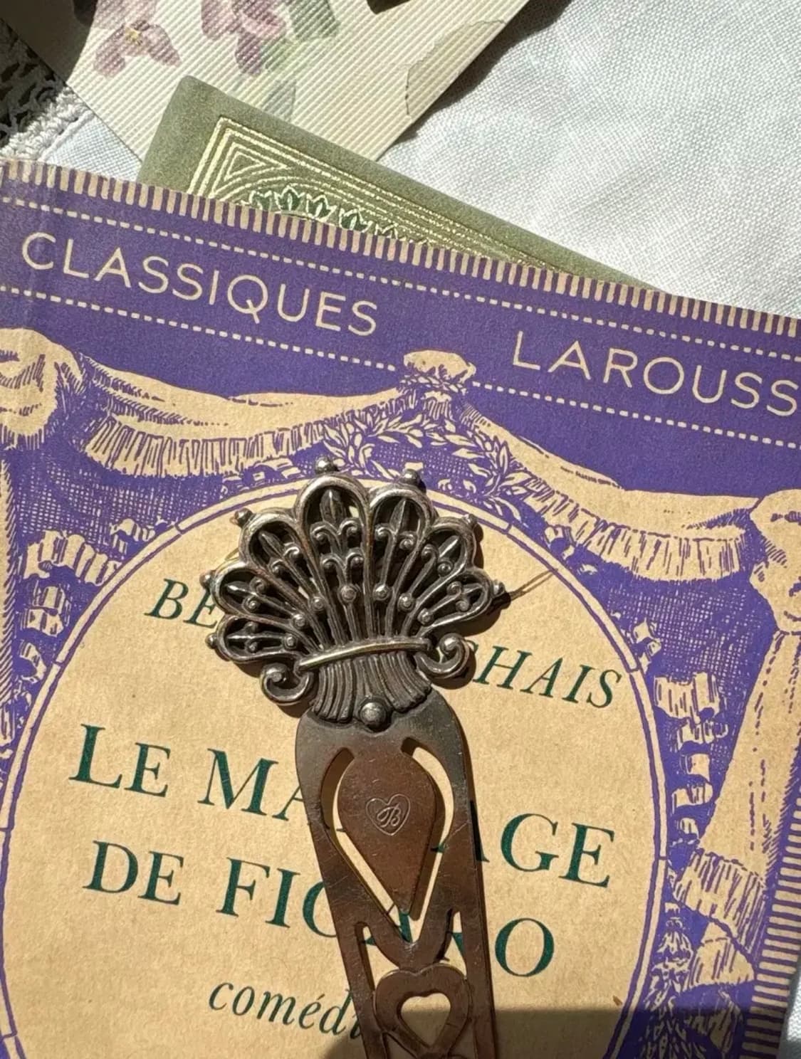 대만 빈티지 쉘모양 2way 북마크 겸용 레터오프너 나이프 상품이미지3