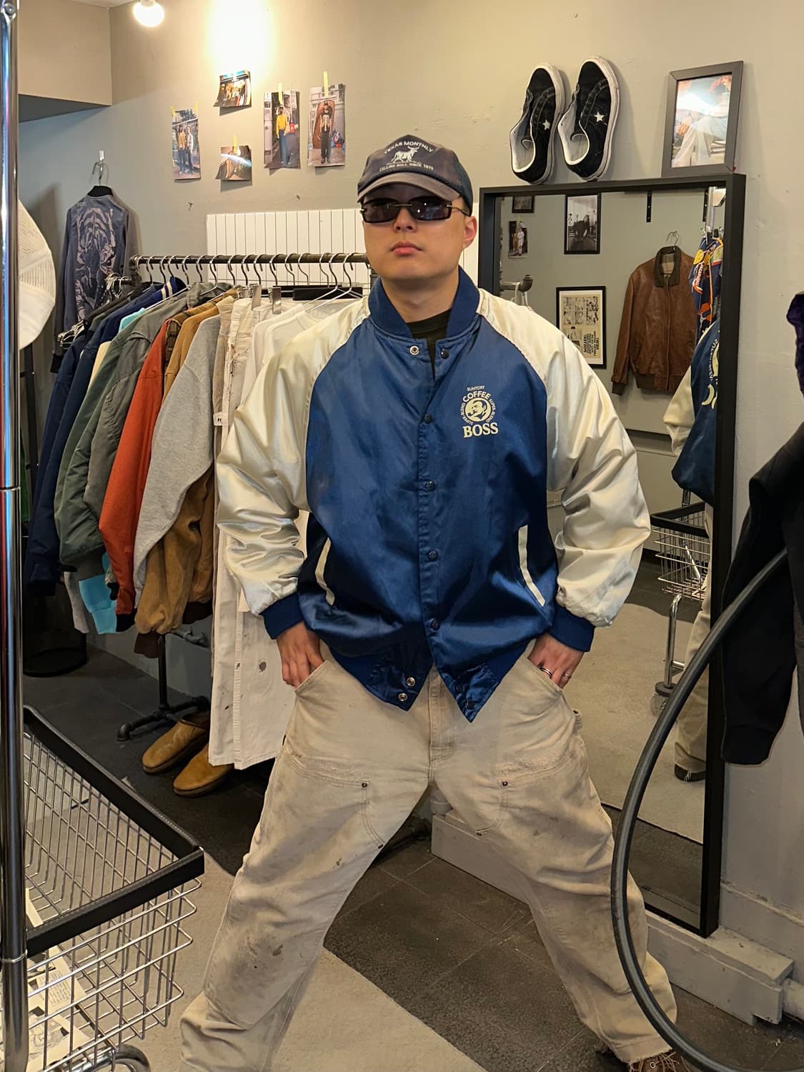 90’s Suntory Coffee Boss satin jacket  상품이미지3